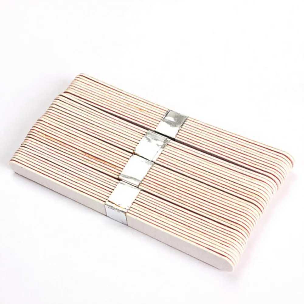 10/40Pcs professional double-sided nail files used for ergonomic nail buffering files sandpaper nail sanding nail art care tools W240829