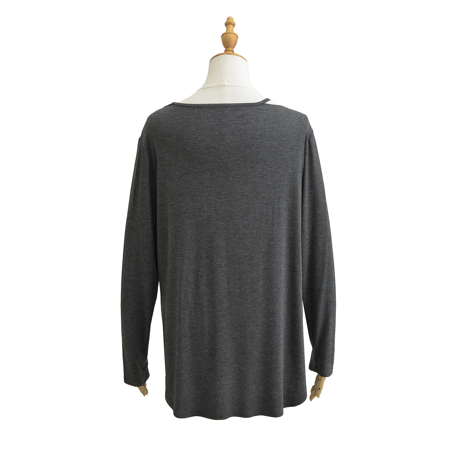 Wholesale New Product Women's V-neck Plus Size Tops Loose Long Sleeve T-Shirt Casual Dress Tee