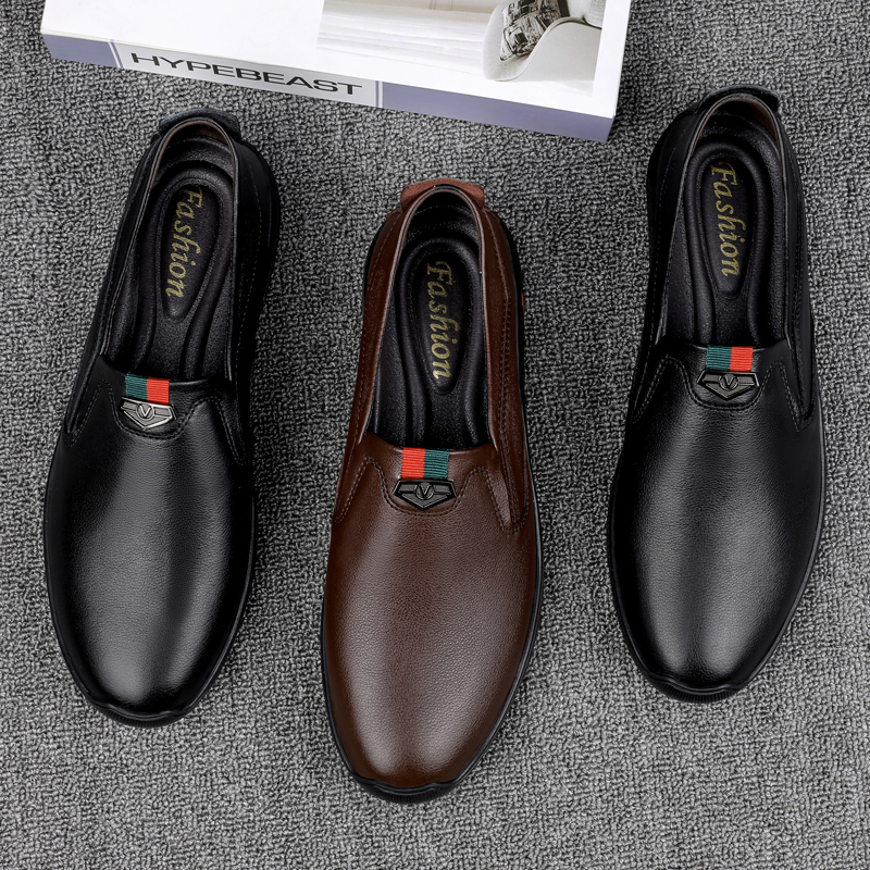 Cowhide Leather Mens Luxury Designer Casual Business Formal Loafers for Men Moccasins Italian Office Male Driving Shoes Sneakers