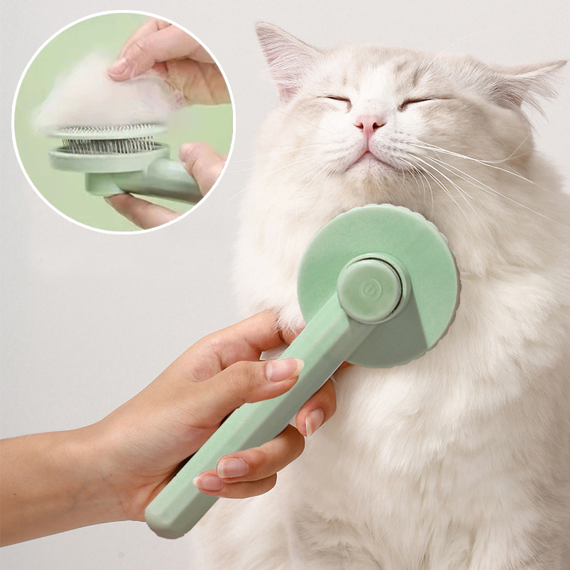 Pet Cat Hair Remover Brush Floating Messy Hair Cleaning Dog Comb Grooming Brush Remove Hairs Grooming Supplies Cats Accessories