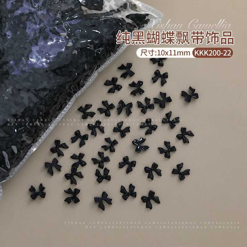 100 pieces of 6mm Aurora Butterfly Nail Art Charm Resin Kawaii Accessories Mini 3D Butterfly Nail Water Diamond DIY Nail Art Decoration W240829
