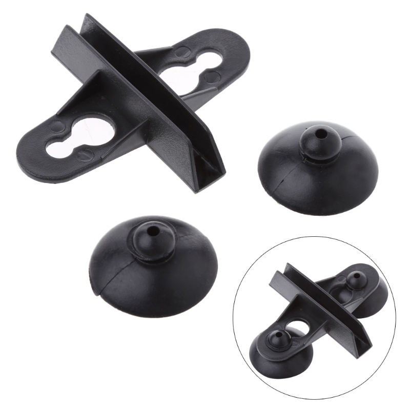C5AC 5pcs Aquarium Fish Tank Suction Cup Divider Black Plastic Sheet Holders Hot