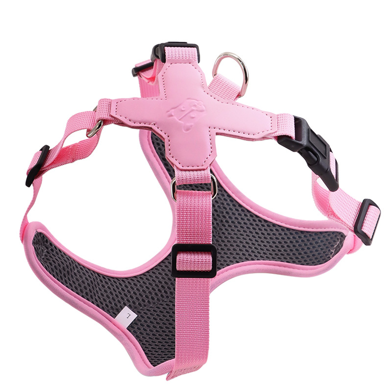 Dog Harness and Leash Set Vest Style Leather Pet Harness with 180cm Leashes Adjustable Pet Harness for Dog Training and Running