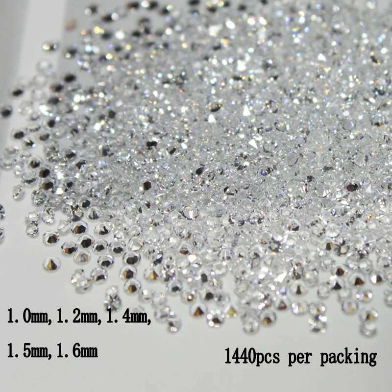 New full-size 1440pcs Crystal Chaton Micro Ergonomic Mini Rhinestone Glass Beauty Accessories for Nail Art Decoration W240829