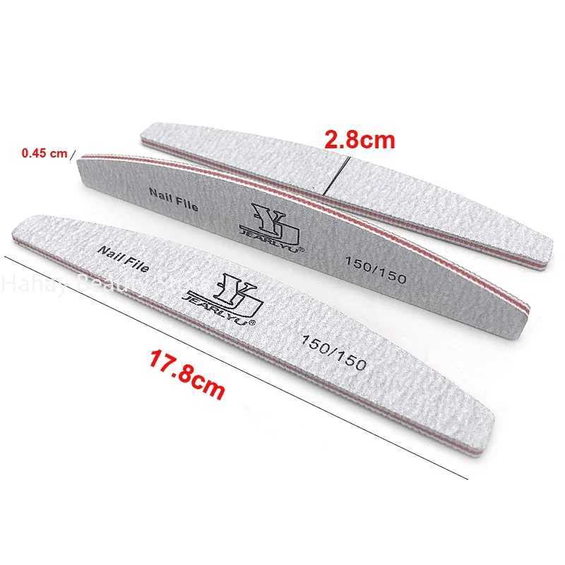 Nail file mixed colors Limas 80/100/150/180/240 grit professional sandpaper keratin layer removal buffer file manipulation toolset W240829