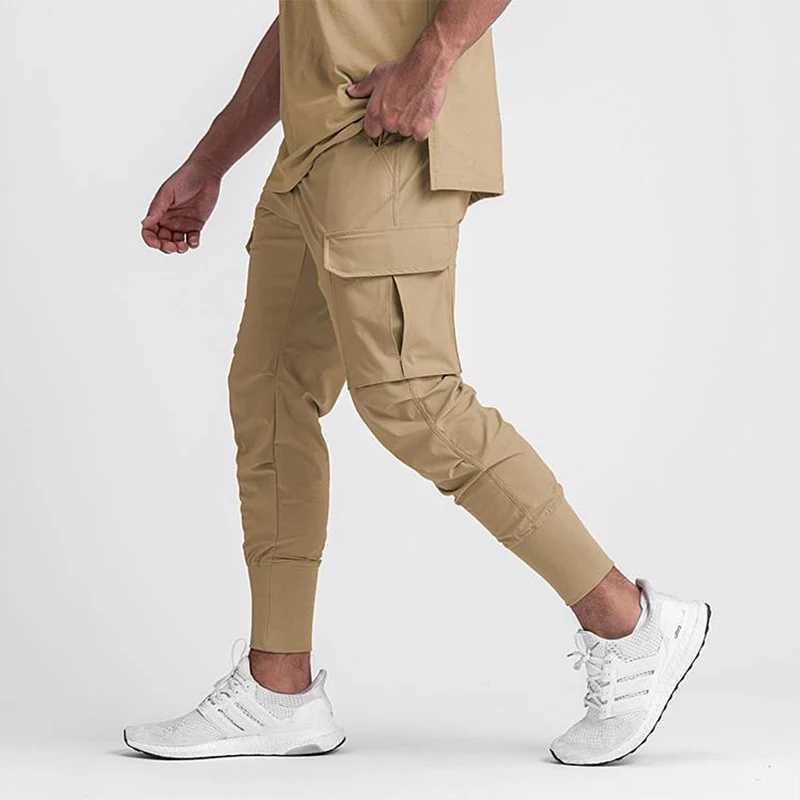 Mens fast drying gym running pants running pants running pants long pants Trouser fitness training casual cargo pants mens style W240829