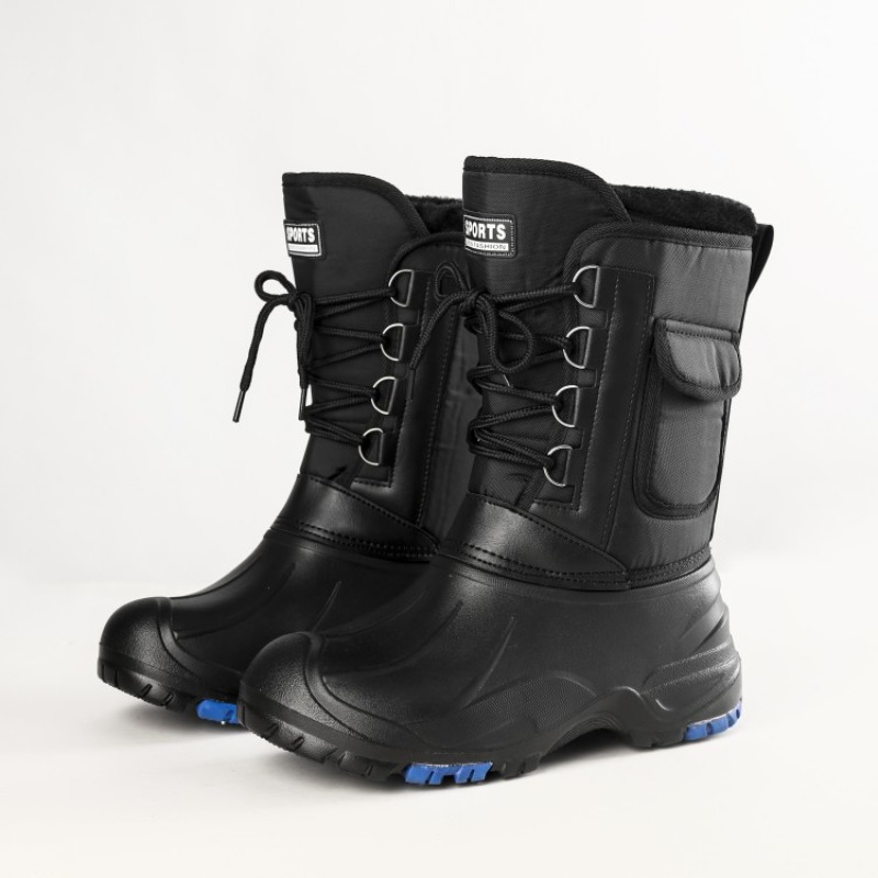 Winter Men's Outdoor Boots Warm Waterproof Snow Boots for Men Fishing Boots Men's Non-slip Hiking Boots Male Sneakers Work Boots
