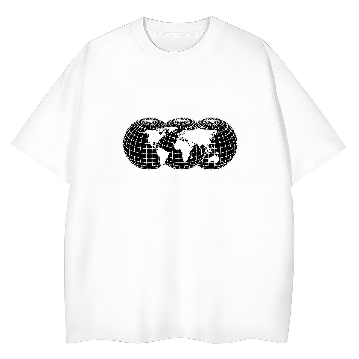 Wholesale Woman Tshirt 230g Pure Cotton earth Sports Casual T shirt O Neck Short Sleeves Oversized L-4XL Tops Tees