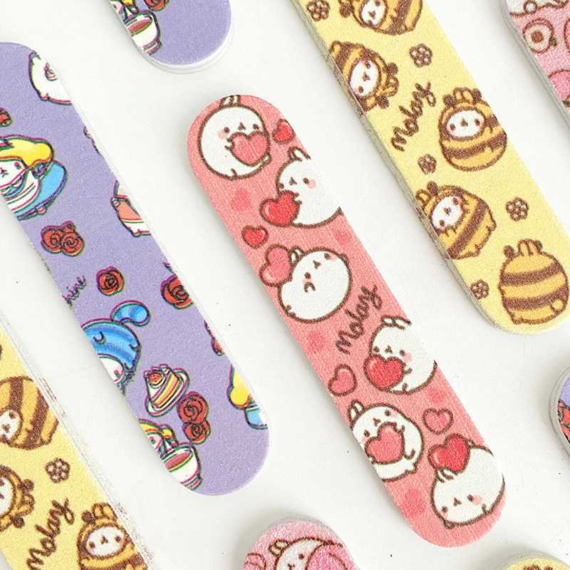 Durable nail file easy to carry 4.5 * 2.0cm Cute nail file Perfect nail file Cute appearance Sandpaper+eva+ps nail tool W240829