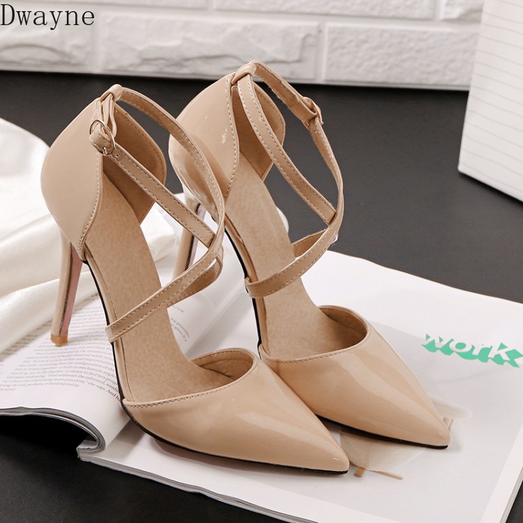 Concise Elegant Thin Heels Single Shoes Sexy Wild High Heels Large Small Size Women's Shoes Party Dress Pumps 31,32,33,45,46,47