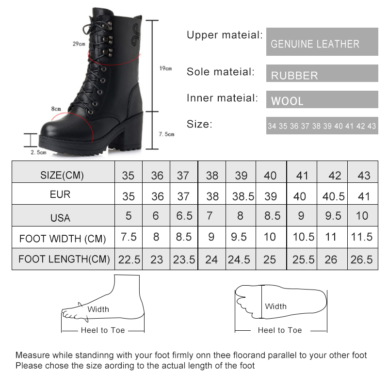 AIYUQI Plus Size Winter Boots Women 2024 New Genuine Leather Biker Boots female Snow Shoes Rubber Wool Marton Boots Women