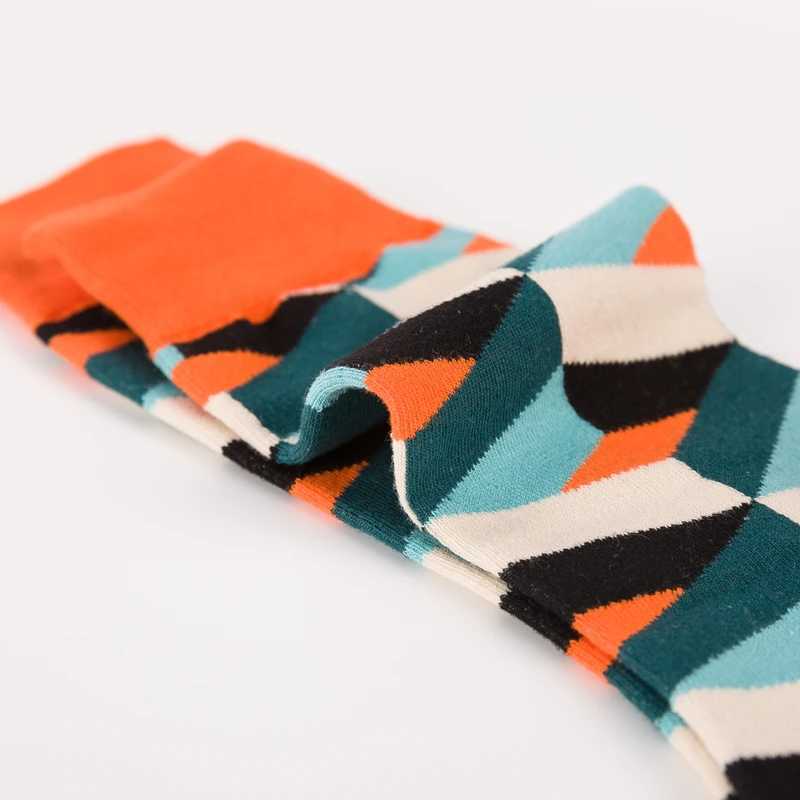 Men's Socks 5 Pairs/Lot Mens Socks High Quality Soft Breathable Cotton Socks Business Casual Happy Funny Fashion Clothing Socks Y2408301IFS