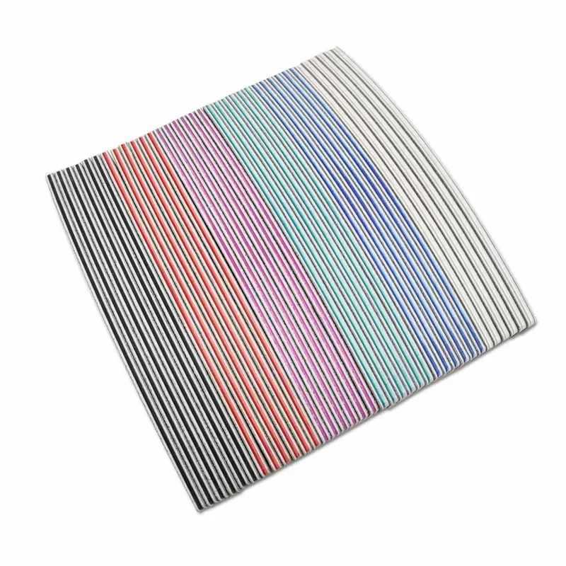 3/5/10pcs professional nail file sandpaper sturdy and thick nail file buffer used for manual polishing of half moon lime nail tools 100/180 W240829