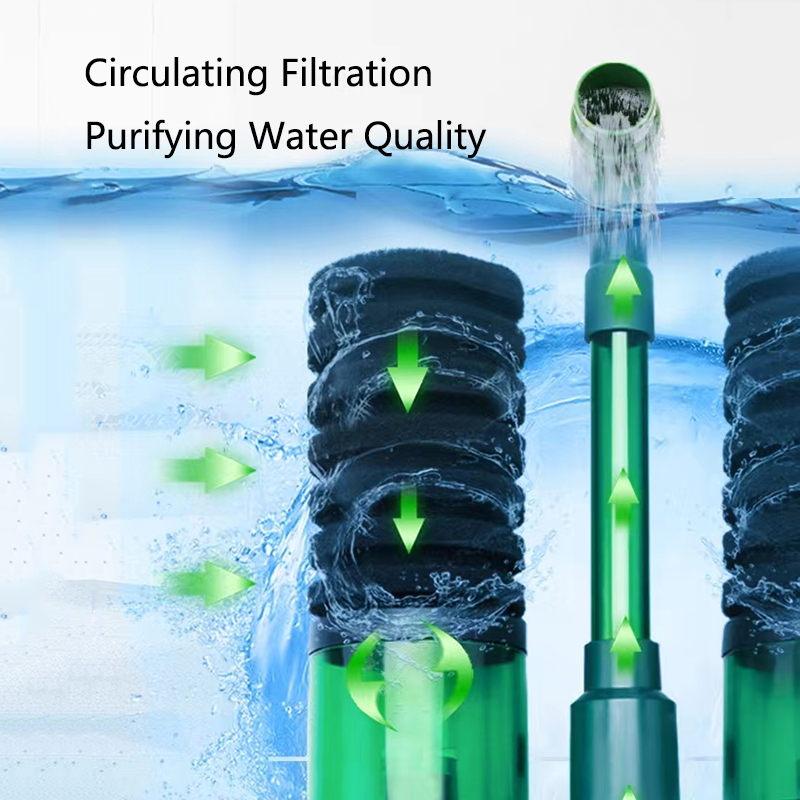 Dual Use Aquarium Fish Tank Filter Sponge Biochemical Cotton Aquarium Filtration Biospong Accessories with Removable Filter Box