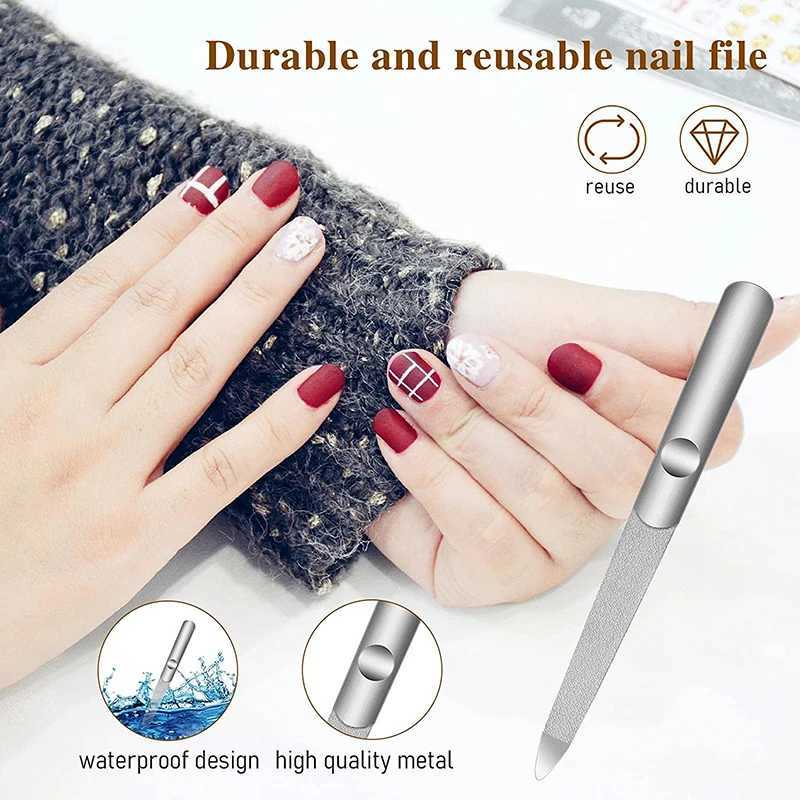 Professional nail file stainless steel polishing block sanding machine for nail processing tools nail art beauty equipment tools W240829
