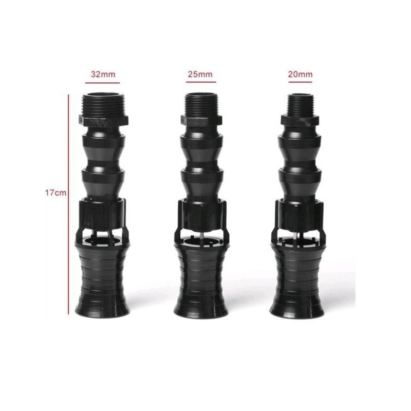1/2" 3/4'' 1" Adjustable Direction Vortex Water Flow Accelerator Aquarium Rotating Water Outlet Nozzle for Fish Tank Filter Pump