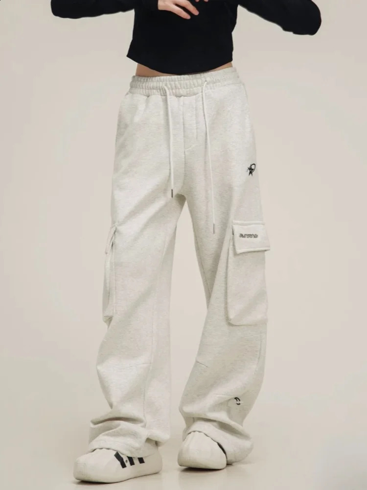 Deeptown Y2k retro streetwear high waist wide leg pocket pants American Grunge hiphop oversized sports summer 240827