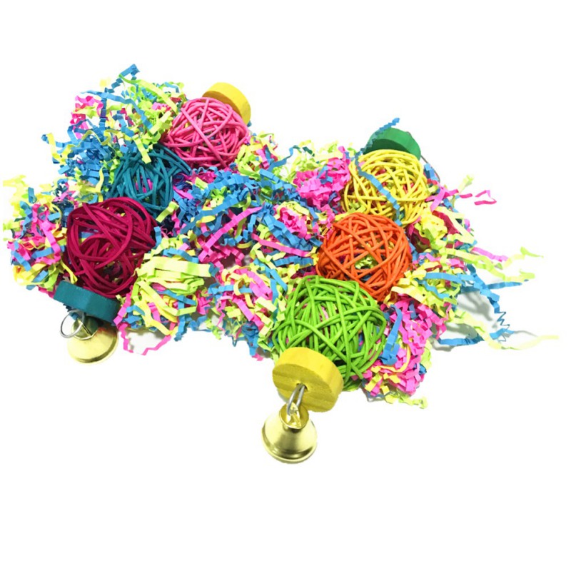 3 Pcs/lot Bird Toy Set For Parrot Shredder Foraging Assorted Hanging Cage Chew Toys