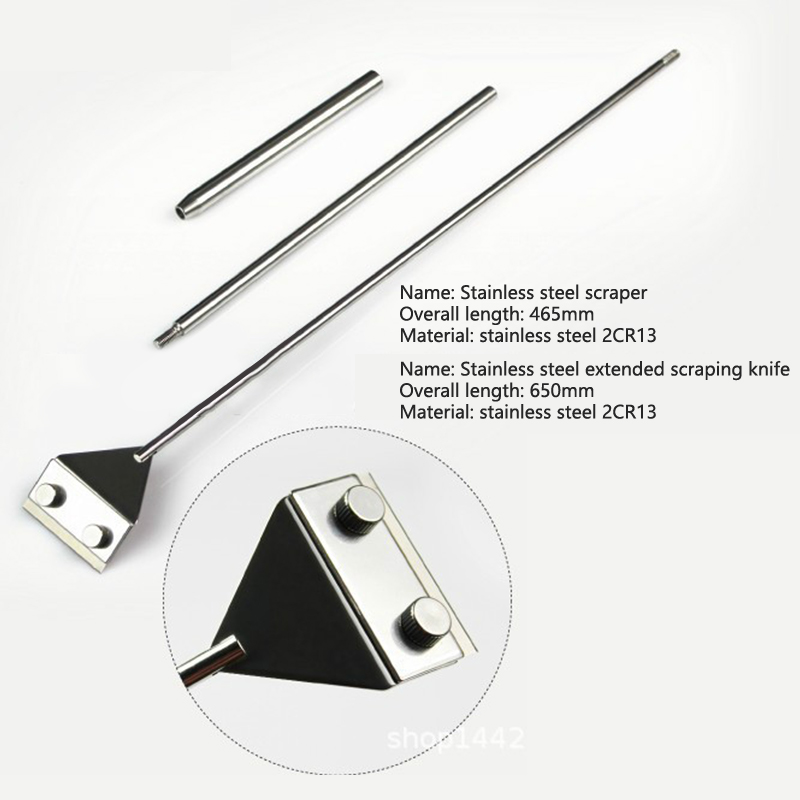 Aquarium Stainless Steel Fish Tank Algae Scraper Blade Aquatic Water Live Plant Fish Tank Glass Cleaner Multi-Tool