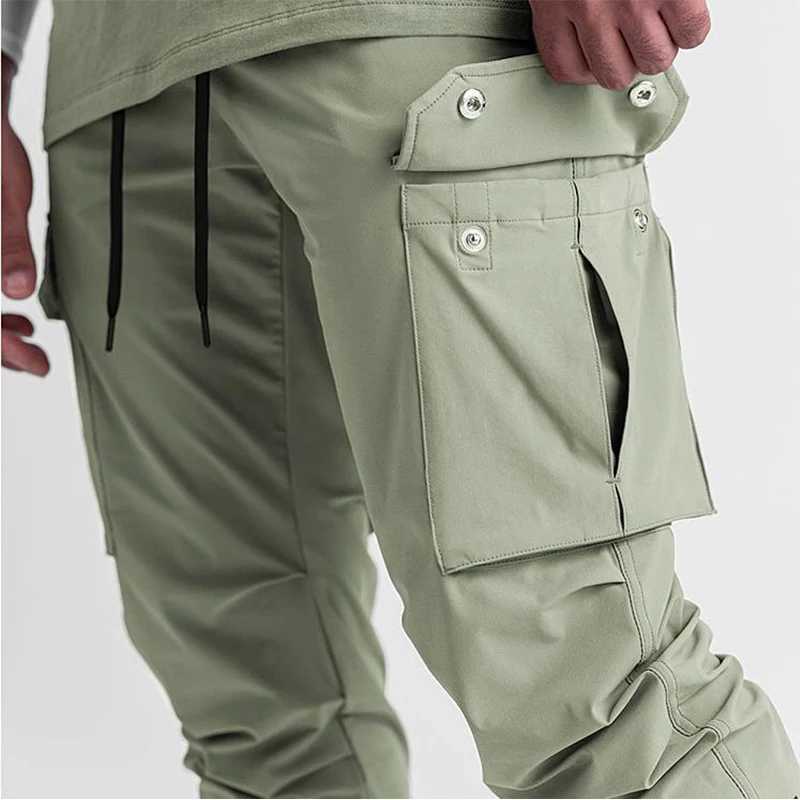 Mens fast drying gym running pants running pants running pants long pants Trouser fitness training casual cargo pants mens style W240829