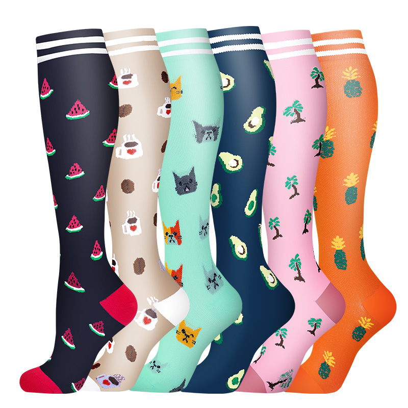 Hot selling outdoor sports men and women cycling compression pressure for nurses calf socks