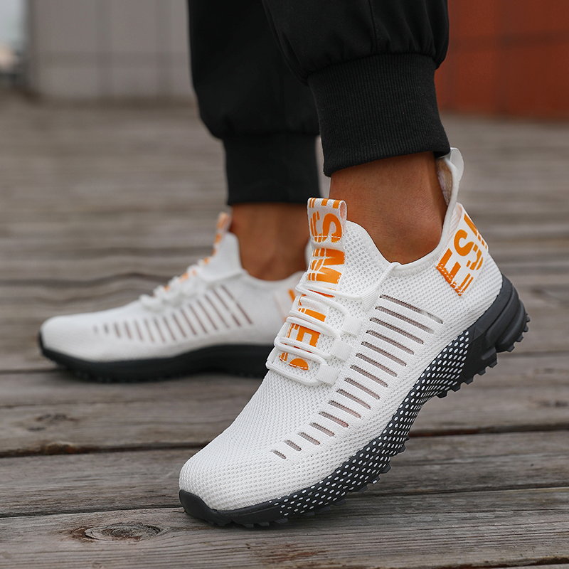 Fashionable Running Men's Lace Up NEW hot White hot Mesh Sports Women Comfortable Cushioning Jogging Training Shoes Lightweight