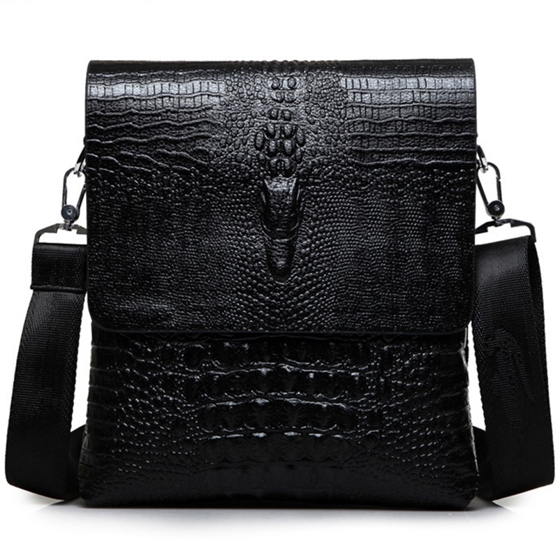 Alligator Men Shoulder Bag Leather Business Grain Crossbody Bag For Men Messenger Bag Male Casual Satchel 240829CJ
