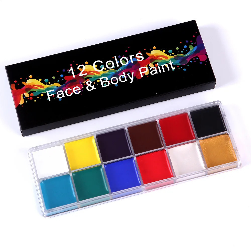 8/12/15 Color and Body Painting Children can use Performance Makeup Painting Palette Pinta Caritas Baby Halloween Makeup Festival 240829