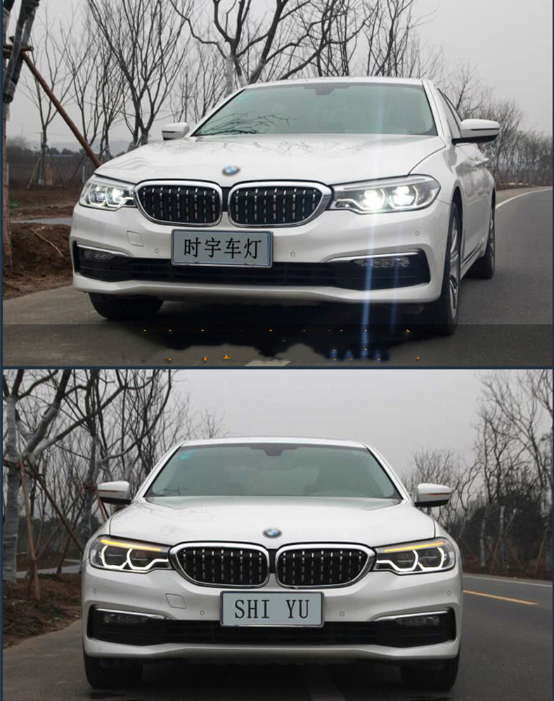 Car LED Daytime Running Lights For BMW G30 Headlights 20 17-20 20 525i 530i 535i G38 F90 Low Beam Front Lamp