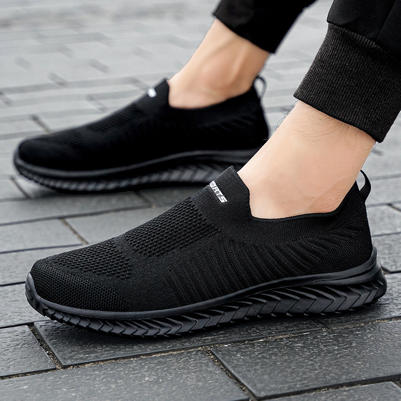 Shoes Men Vulcanize Mesh Men Shoes Lightweight Comfortable Men's Sneakers 2023 Autumn Fashion Slip On Flats Shoes Male Loafers