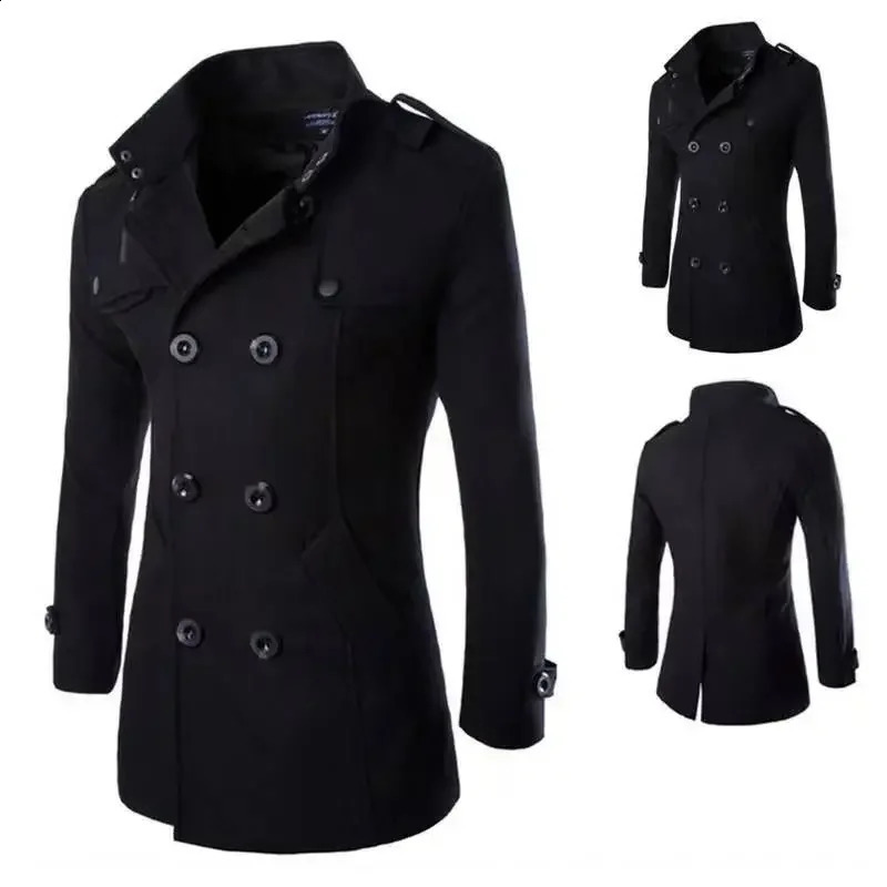 high-quality spring and autumn wool mens jacket mens double-layer corset t 240829