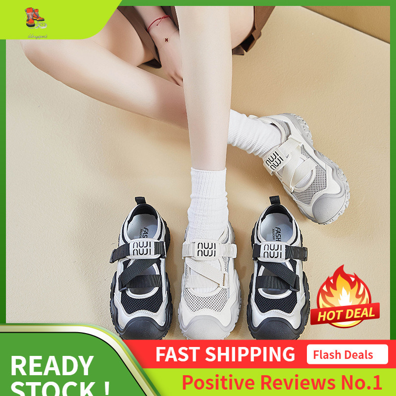 Ddmysports Ins Korean Version New Dad Shoes For Women Summer Student Running Sports Height Increasing Leisure Breathable Street Shot S OUTDOOR