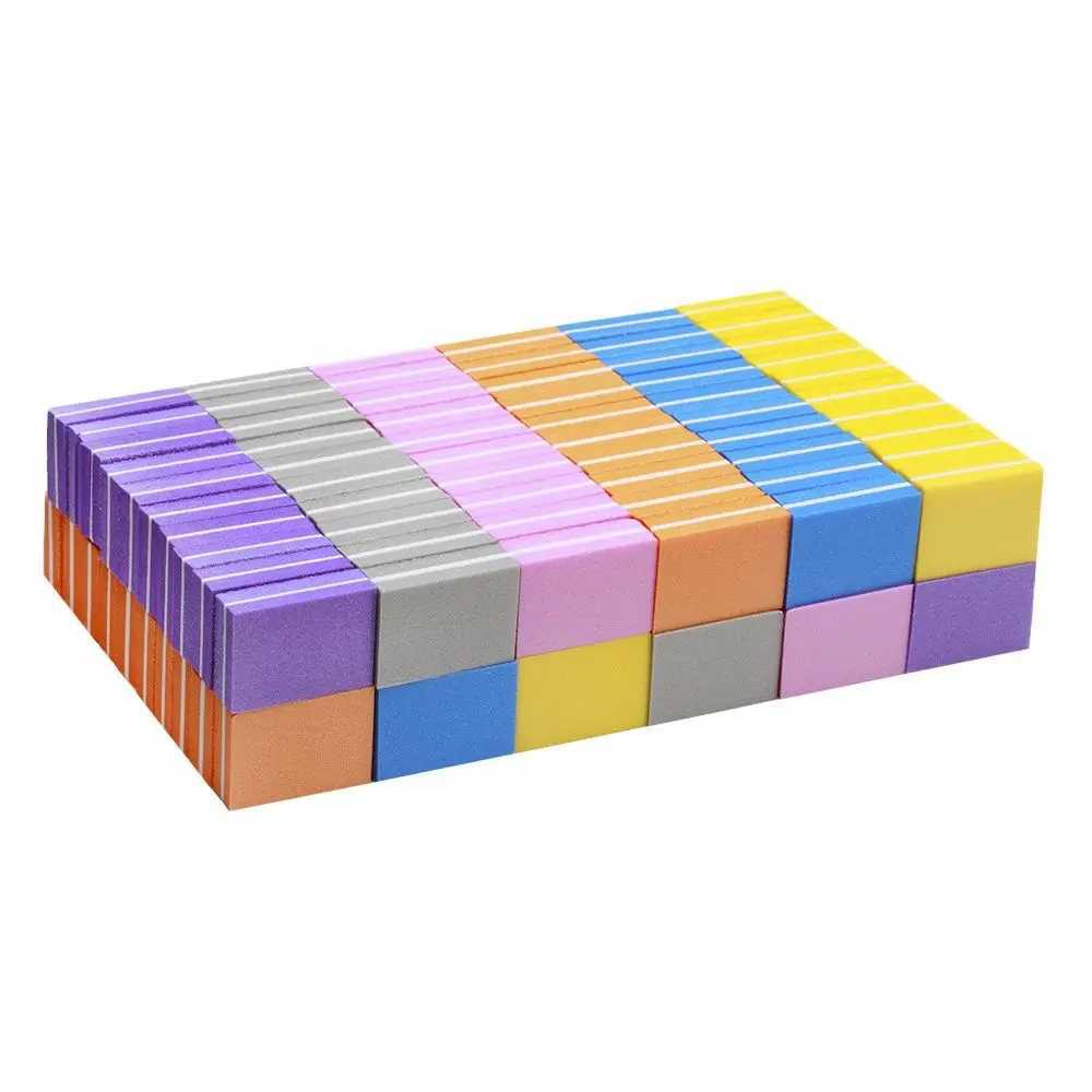 20 pieces/set of nail buffer file Mini nail file block Multicolor sponge for UV gel nail polish sanding buffer strip Manicure TF28 W240829