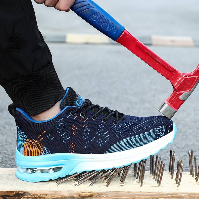 Cushion Air Men Women Sneakers Steel Toe 2024 New & Safety Boots Indestructible Work Shoes Footwear bc2b