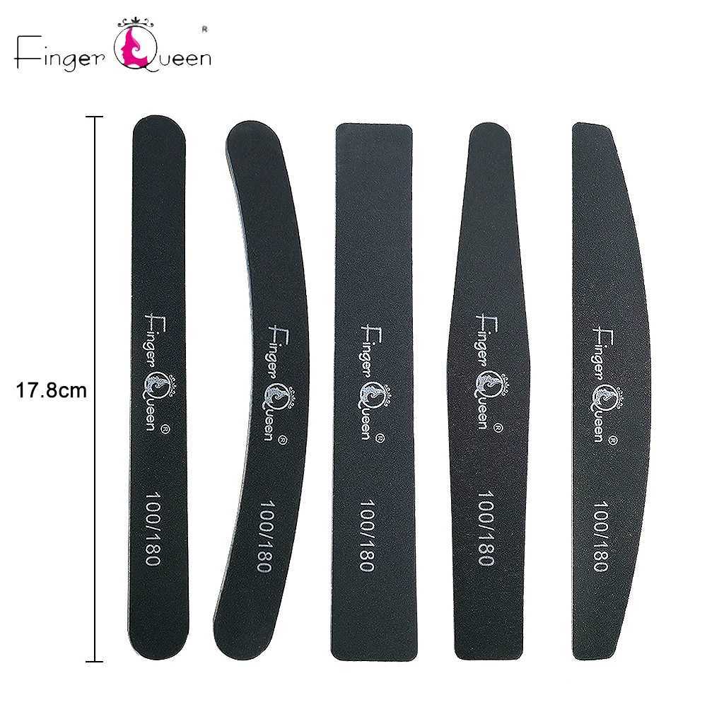 Professional nail file 100/180 sandpaper sturdy thick nail file nail accessories nail buffer polishing machine tool W240829