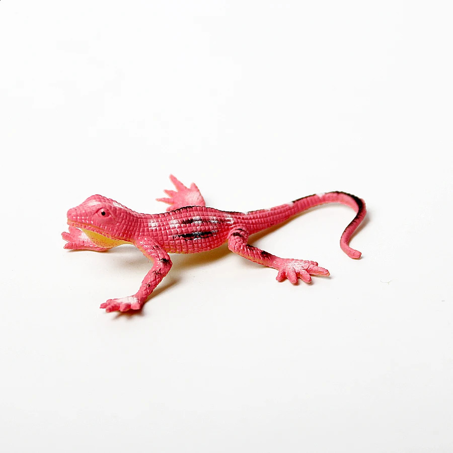 12pcs Mini Simulation Colorful Lizards Action Figure for Reptile Party Supplies plastic forest wild animal model Toys 240830