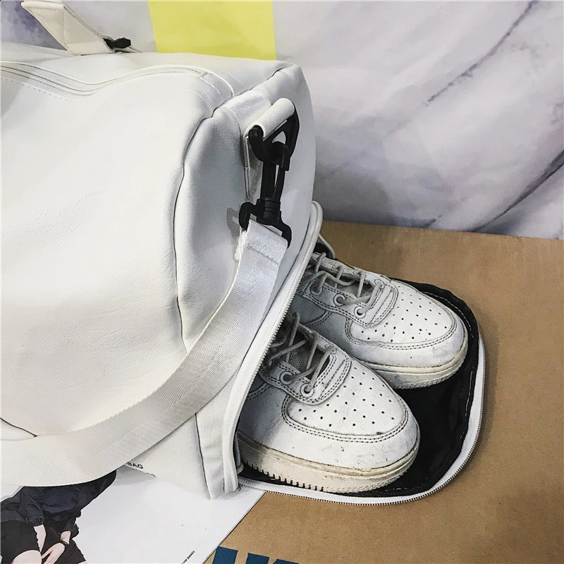 Dry wet Separation Yoga Fitness Bag Mens Swimming PU Portable Travel Customized Printing 240830