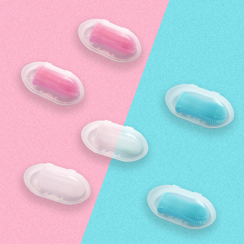 Soft Silicone Pet Dog Finger Toothbrush Pet Teeth Oral Cleaning Brush Pet Bad Breath Tartar Teeth Care Tool Dog Accessories