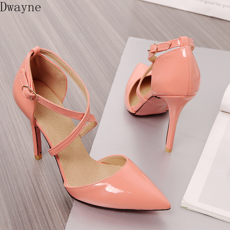 Concise Elegant Thin Heels Single Shoes Sexy Wild High Heels Large Small Size Women's Shoes Party Dress Pumps 31,32,33,45,46,47