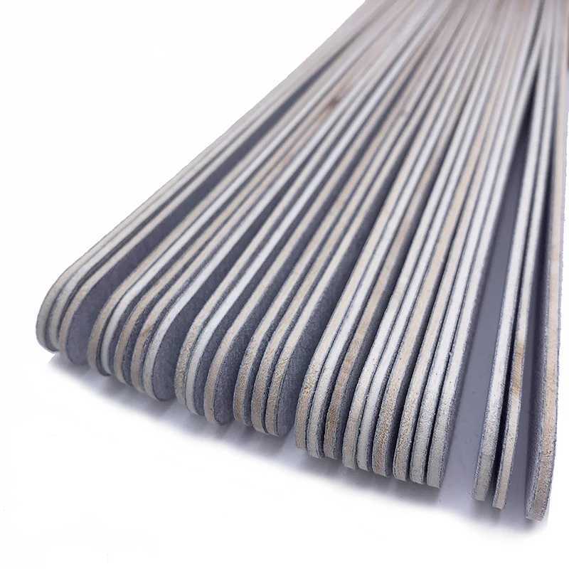10 pieces/batch of grey wood nail files sanding and polishing professional accessories 100/180 grit lime A Ongle Manicure foot therapy washable art to