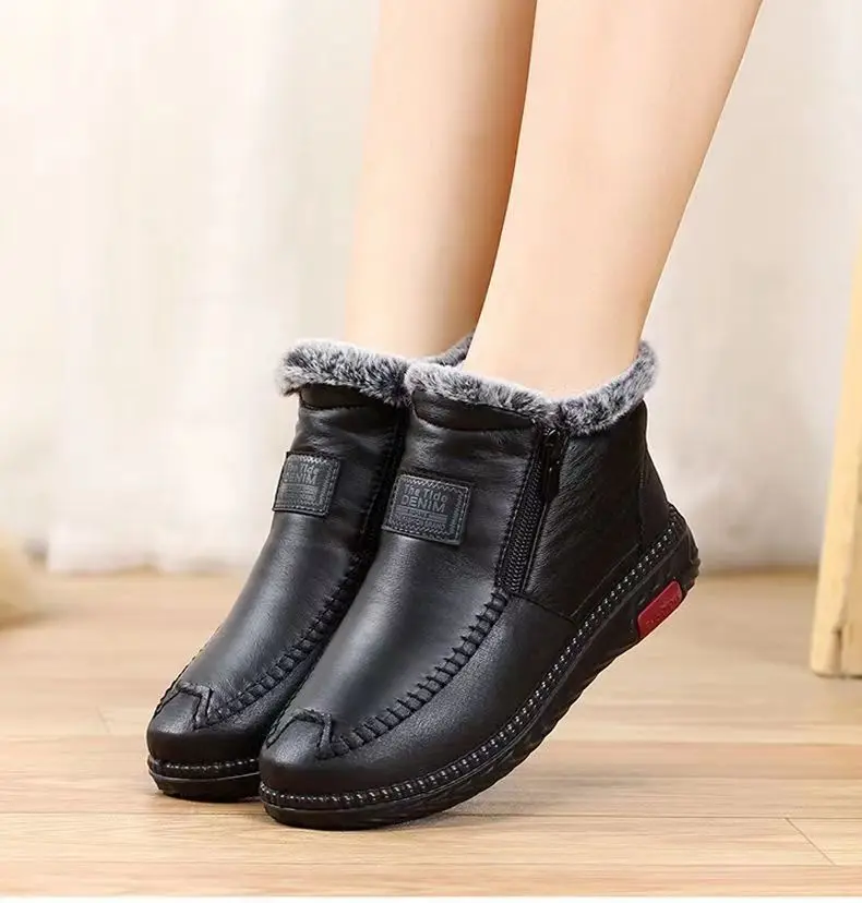 2023 Fashion Winter Women Shoes Causal Antislip Fenmale Snow Warm Fur Waterproof Plush Boots