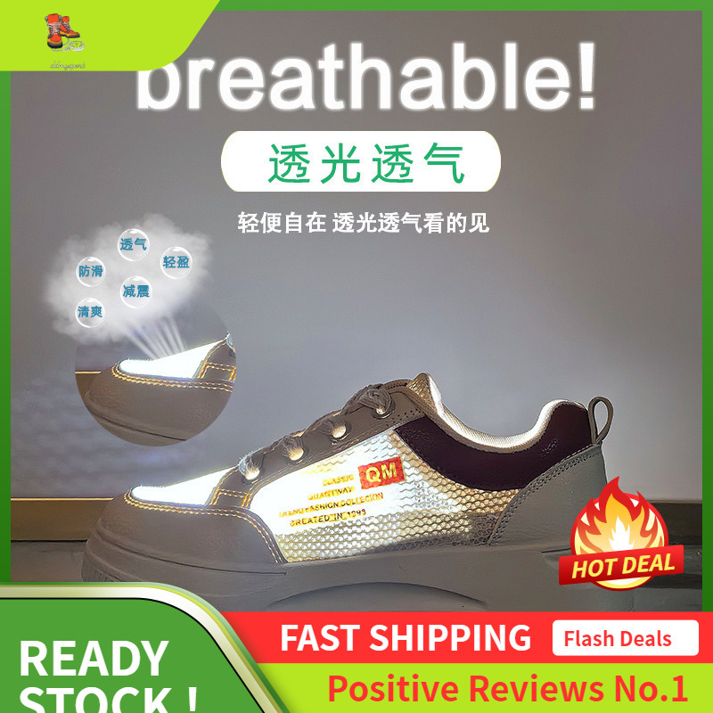 Ddmysports Instagram Fashion Korean Edition Little White Women S Summer New Student Board Mesh Breathable Casual Shoes B OUTDOOR