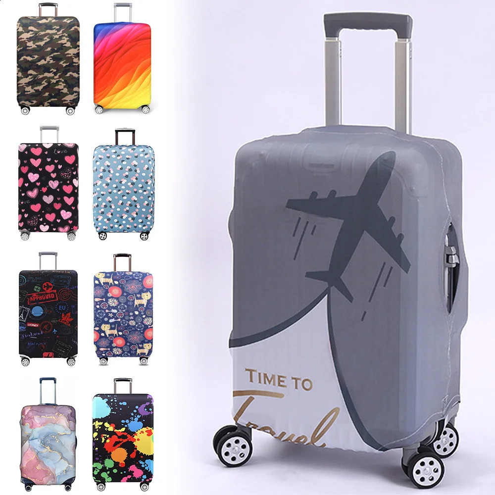Fashion luggage compartment lid with high elasticity geometric heartshaped dust cover 1832 inch basic accessories 240830