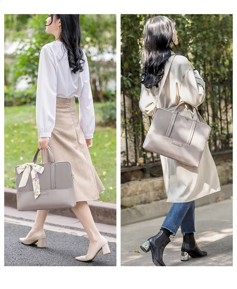 Fashion Laptop Bag 13.3 14 15.6Inch Notebook Shoulder Case For Macbook Air Pro Cover Sleeve Handbag Women Men Briefcase 240829