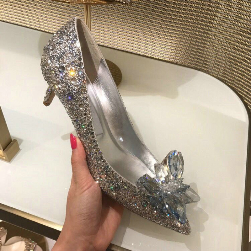 Newest 2024 Rhie Dream French Stiletto Wedding Pumps Bride Bridesmaid Shoes Crystal High heels women c831 smaid