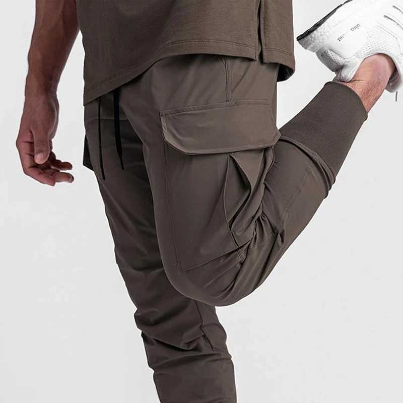Mens fast drying gym running pants running pants running pants long pants Trouser fitness training casual cargo pants mens style W240829