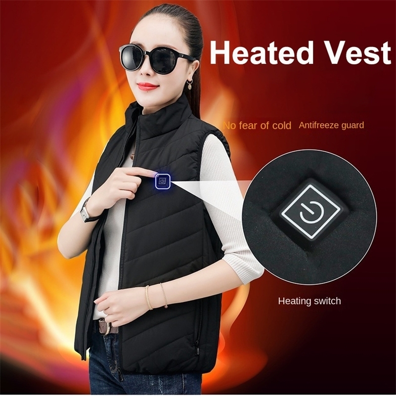 17 Areas Electric Heated Vest Usb Heating Vest Heated Jacket Men Women Heated Bodywarmer Usb Inner Heat Vest Veste Chauffante 240829