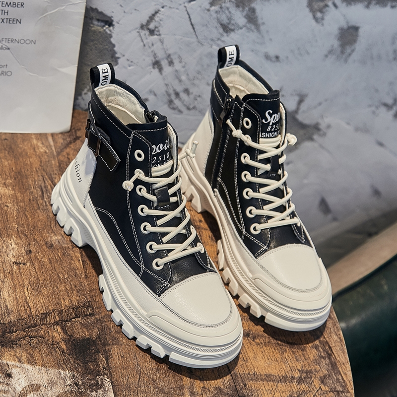 AIYUQI Women's Sneakers Boots 2024 New Fashion Women's Ankle Boots Casual Fur Platform Straps Women's Booties