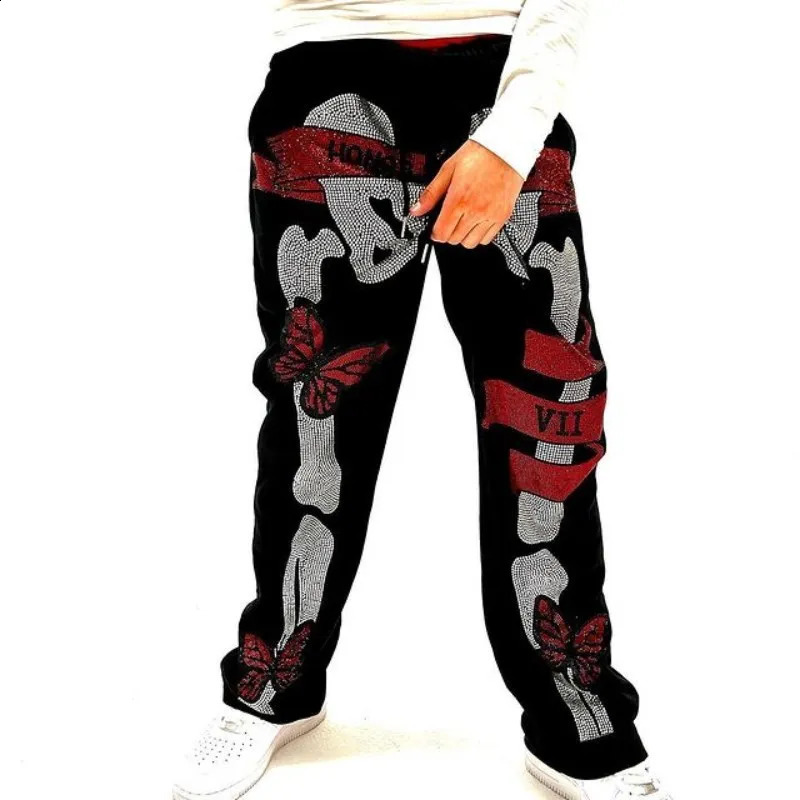 Punk Skull s Sweatpants Men Women Aesthetic Y2K Gothic Streetwear Joggers Pants Vintage Casual Loose Sporting Clothing 240829