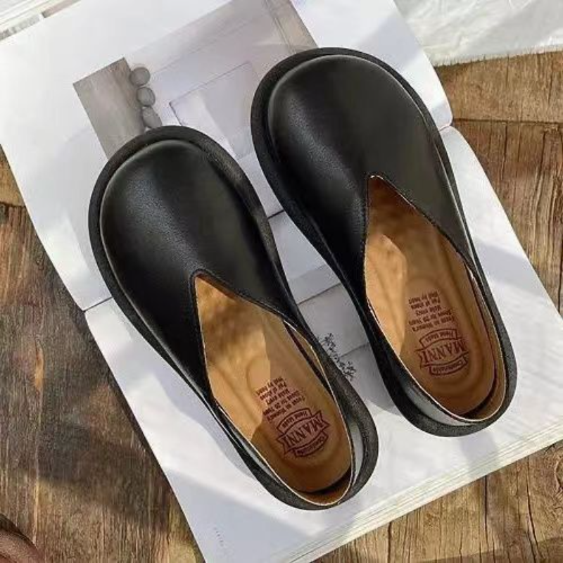Shoes for Women 2024 Round Toe Normal Leather Casual Ladies Summer Footwear Flats Flat 39 Fashion Stylish Quick Delivery Young E